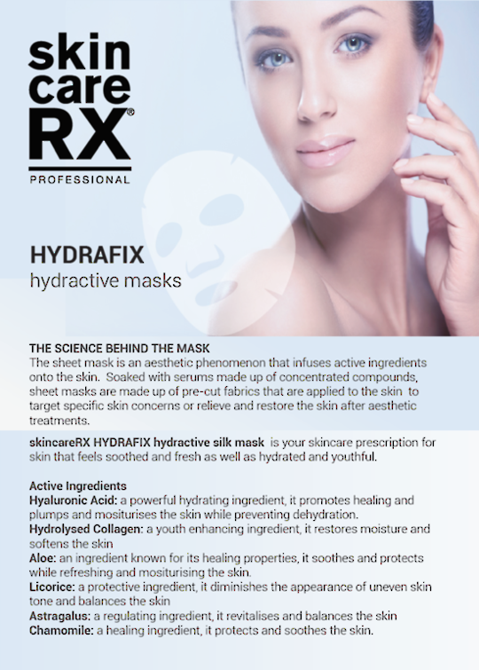 skincareRX HydraFIX Hydractive Masks A5 Flyer - 50 Pack