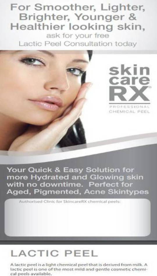 skincareRX Lactic Peel DL - 50 Pack