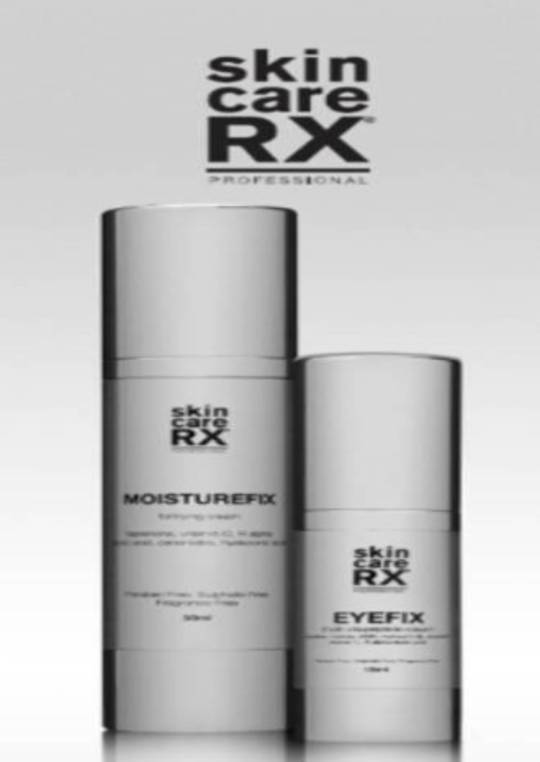 skincareRX Pull Up Banner on  'X' Stand