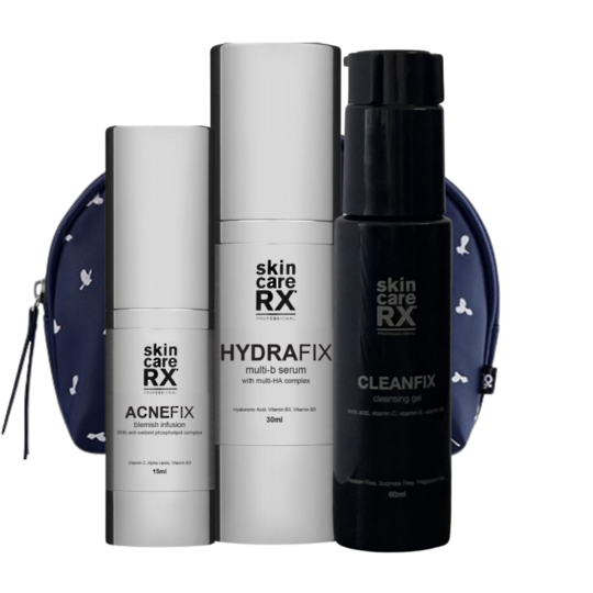 SkincareRX Acne Pack + FREE CLEANFIX Cleansing Gel & Bag