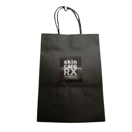 SkincareRX Black Paper Bags x 20