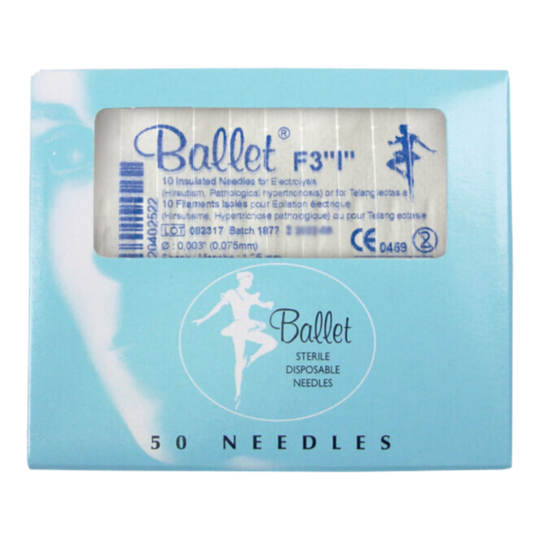 Ballet F3 Insulated Electrolysis Needles - 50pk