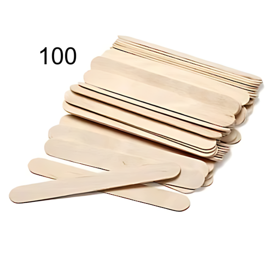 LRG (100pk) Wooden Spatula Applicators