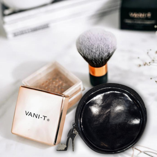 VANI-T Gift Set - Mineral Powder Foundation, Kabuki Brush & Bag