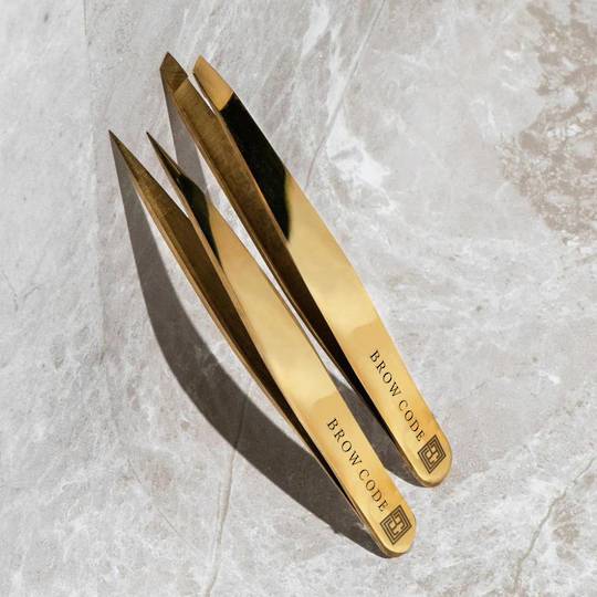 Brow Code Tweezers 100% Stainless Steel